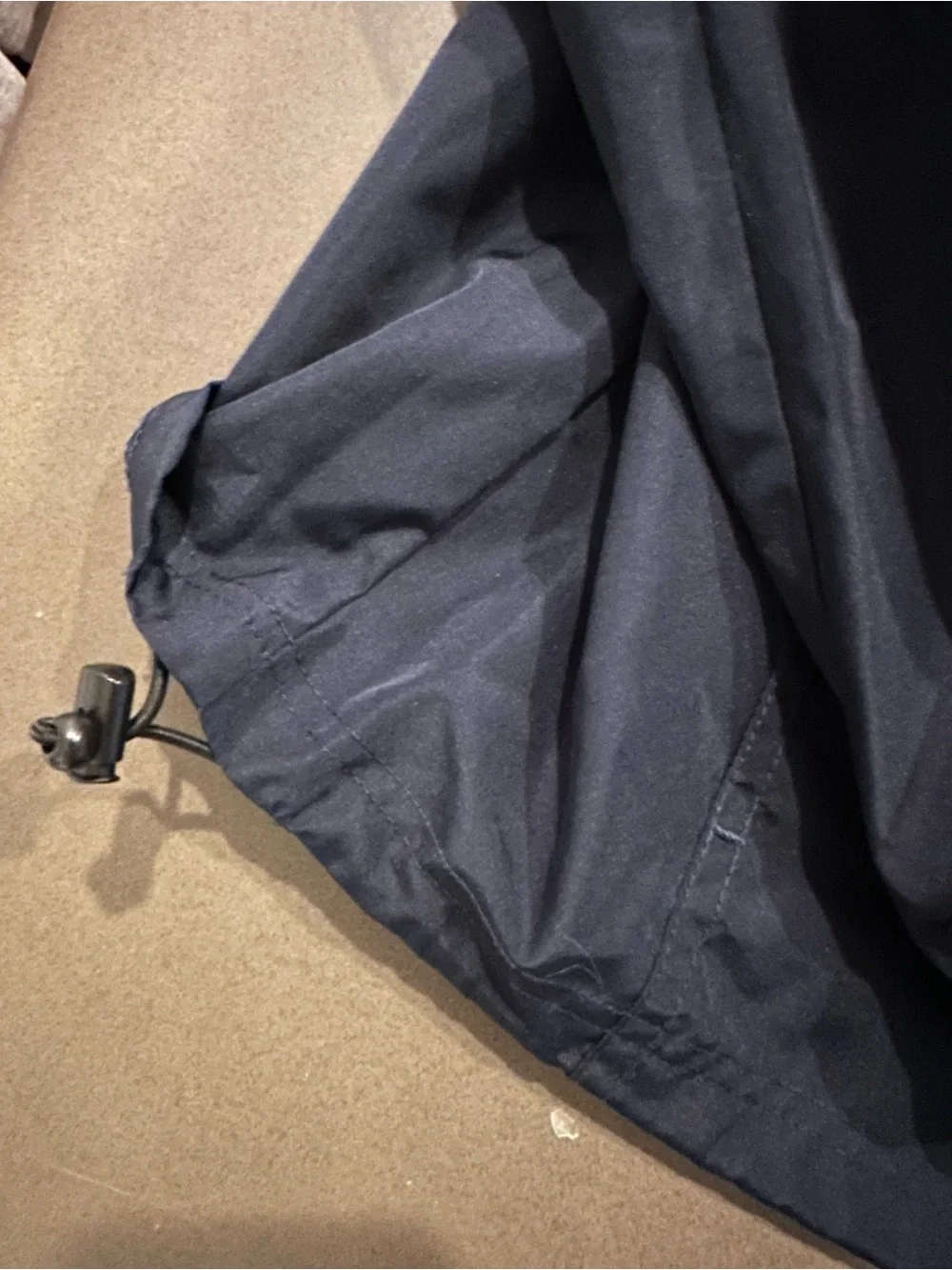 Champion Navy Hooded Pullover Windbreaker with Light Blue Logo